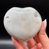 Cœur en Agate Orque, Orca, n°359, Madagascar