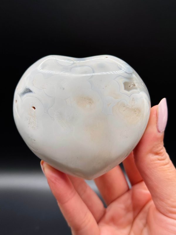 Cœur en Agate Orque, Orca, n°359, Madagascar