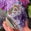 Géode d’Améthyste d’Uruguay – Fleur de Cristal & Pointes Chunky, N.121