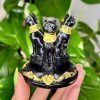 Porte sphère chat égyptien minéraux cristaux pierres naturelles lithothérapie Socle pour Sphère – Chat Égyptien Bastet