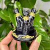 Porte sphère chat égyptien minéraux cristaux pierres naturelles lithothérapie 2 Socle pour Sphère – Chat Égyptien Bastet