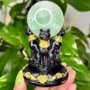 Porte sphère chat égyptien minéraux cristaux pierres naturelles lithothérapie 4 Socle pour Sphère – Chat Égyptien Bastet