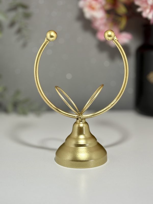 Socle pour sphère anneau doré