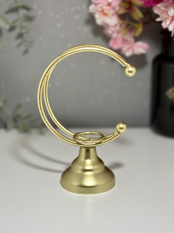 Socle pour sphère Lune dorée