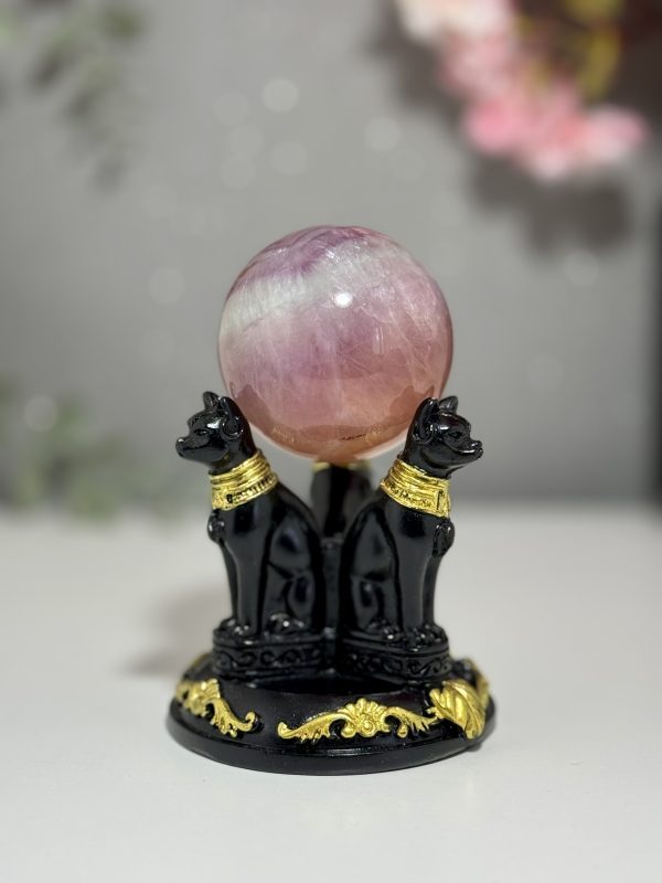 Socle pour sphère chat égyptiens