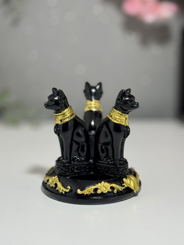 Socle pour sphère chat égyptiens