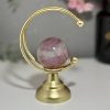 Socle pour sphère Lune dorée
