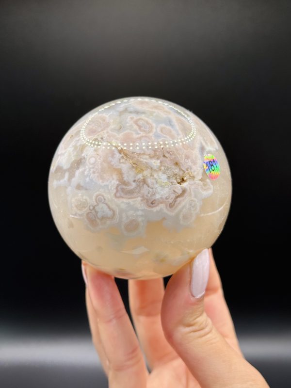 Sphère en Agate Fleur, Madagascar n°181