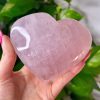 Cœur en Quartz Rose de Madagascar, N.153