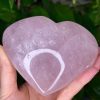 Cœur en Quartz Rose de Madagascar, N.153