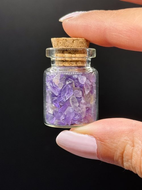 Petite fiole pierres naturelles Améthyste