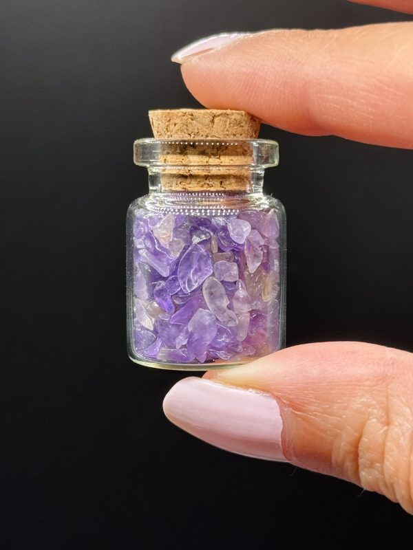 Petite fiole pierres naturelles Améthyste