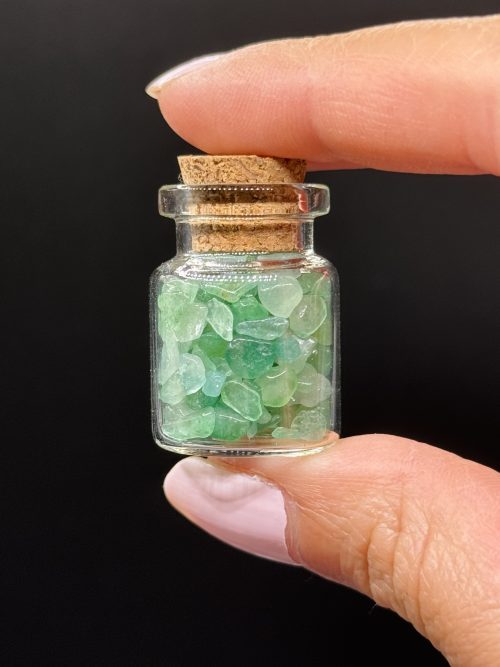 Petite fiole pierres naturelles Aventurine Verte