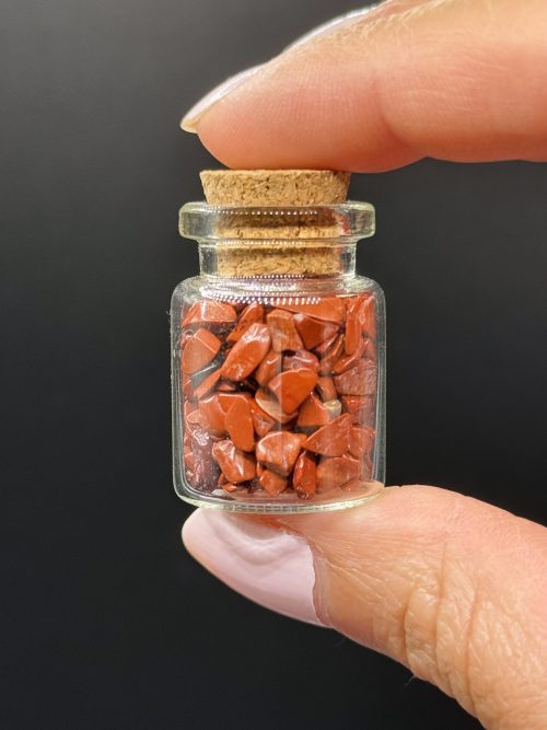 Petite fiole pierres naturelles Jaspe Rouge