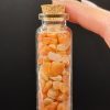 Fiole pierres naturelles Calcite Orange