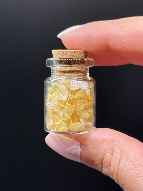 Petite fiole pierres naturelles Citrine