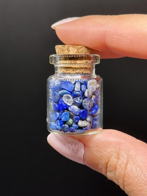 Petite fiole pierres naturelles Lapis-Lazuli