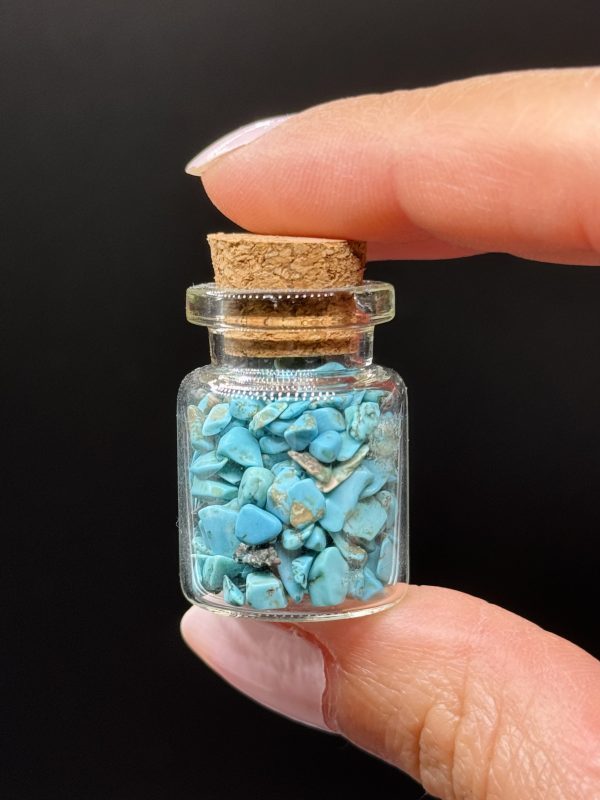 Petite fiole pierres naturelles Turquoise