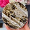 Plaque ronde en Calcite Chocolat, Maroc