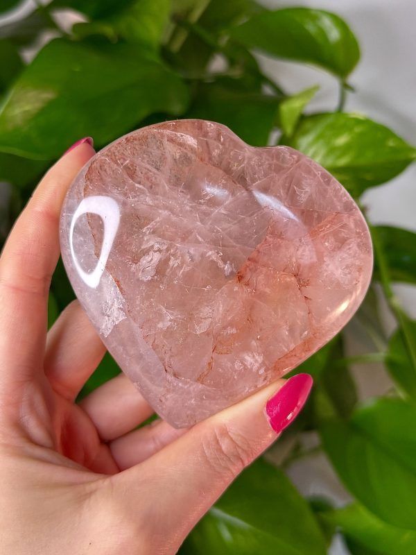Cœur en Quartz Hématoïde de Madagascar, N.316