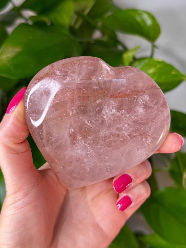 Cœur en Quartz Hématoïde de Madagascar, N.316
