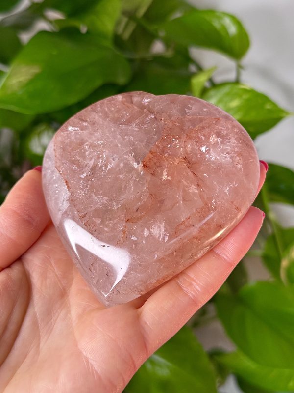 Cœur en Quartz Hématoïde de Madagascar, N.316