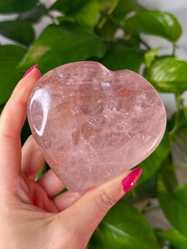 Cœur en Quartz Hématoïde de Madagascar, N.316