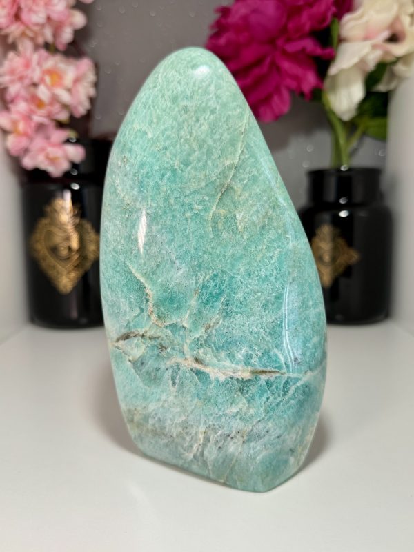 Forme libre en Amazonite, Madagascar N°344