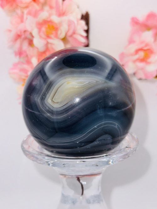 Sphère Agate Bleue n°191