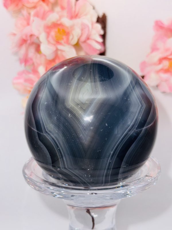 Sphère Agate Bleue n°191