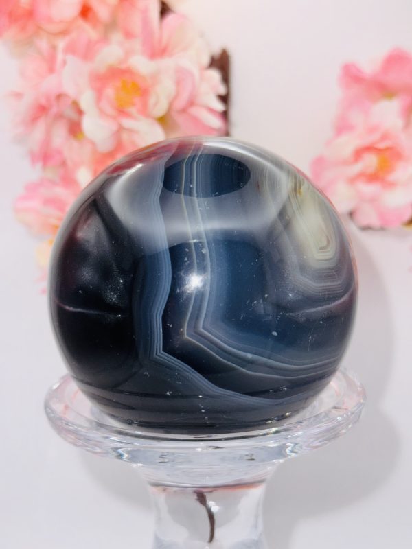 Sphère Agate Bleue n°191