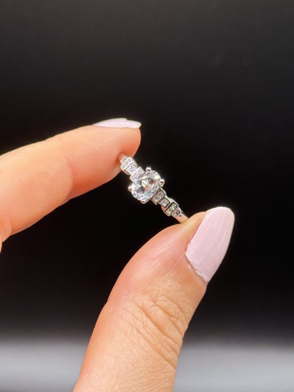 Bague Cristal de Roche ajustable argent s925