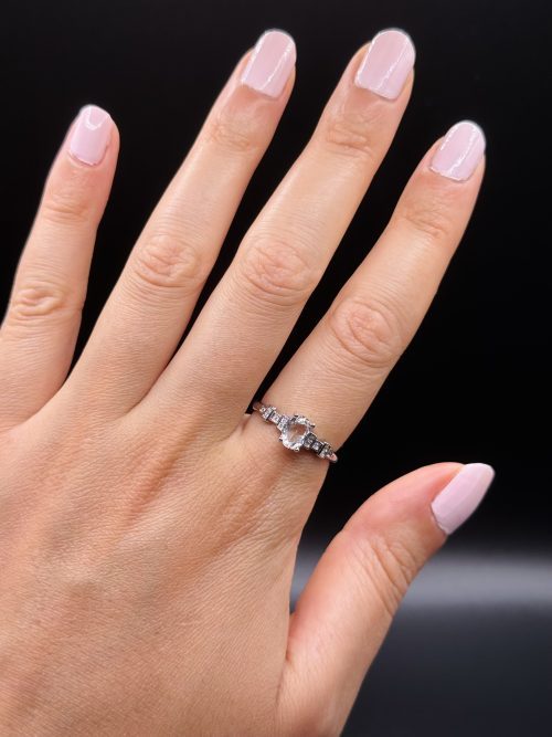 Bague Cristal de Roche ajustable argent s925
