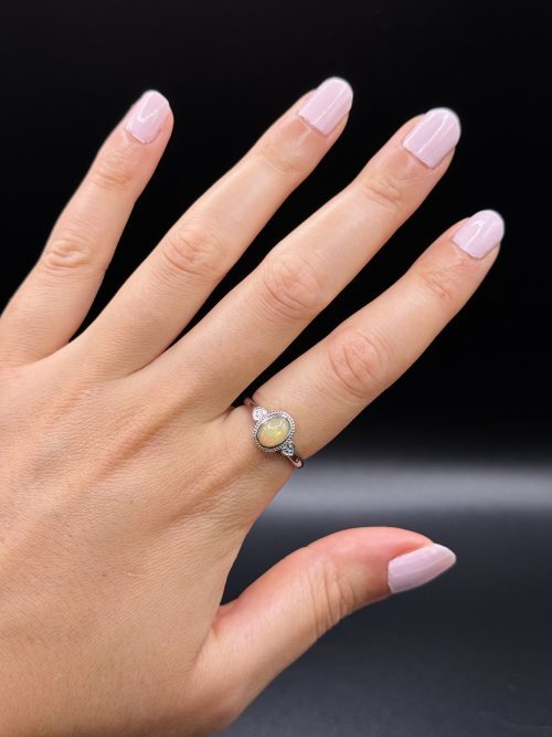 Bague Opale welo ajustable