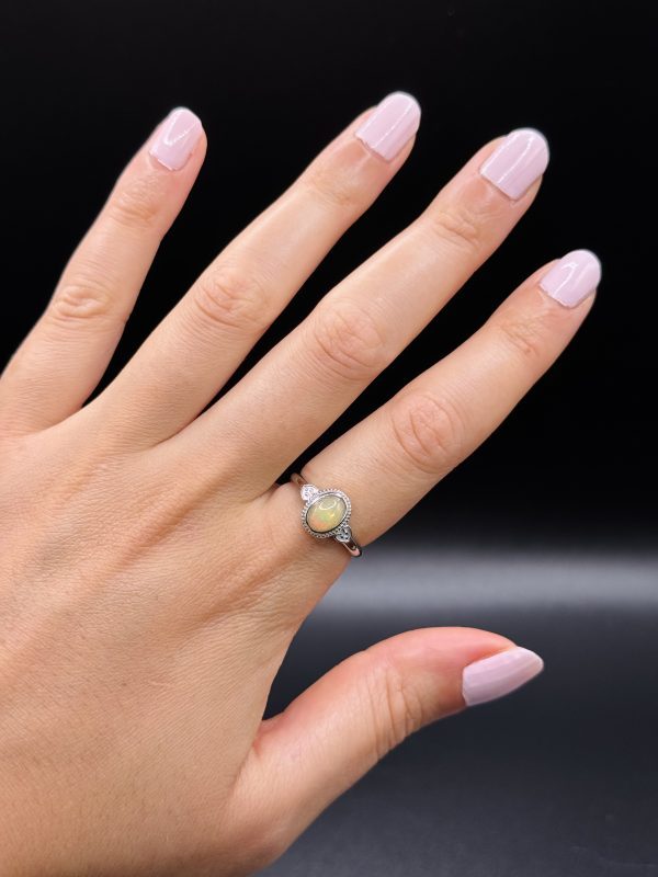 Bague Opale welo ajustable