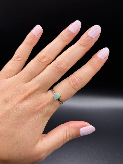 Bague Émeraude ajustable
