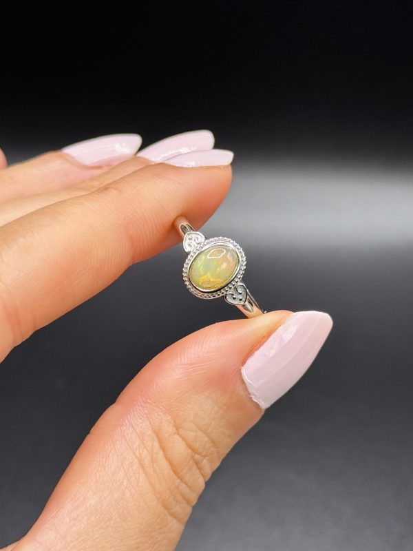 Bague Opale welo ajustable