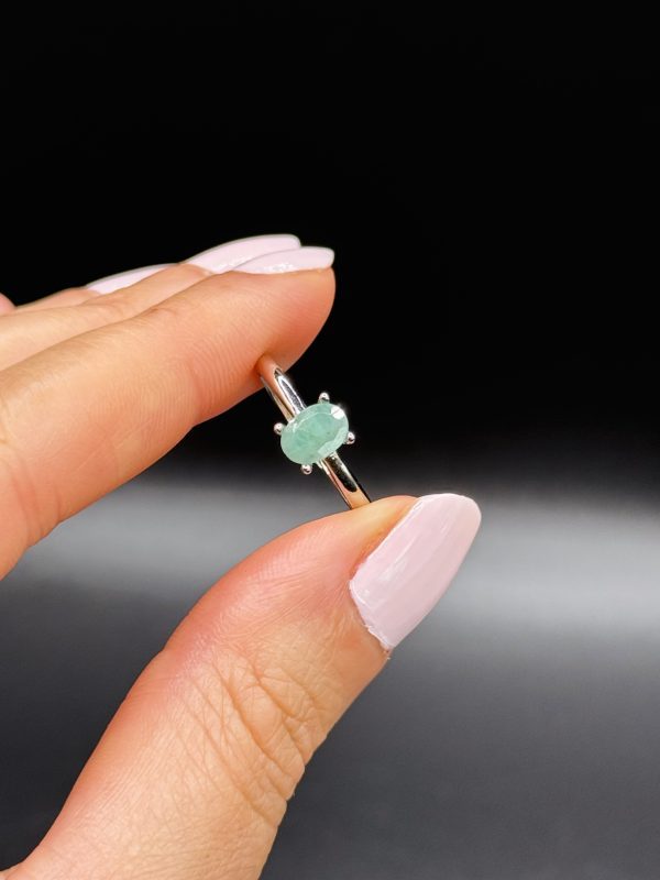 Bague Émeraude ajustable