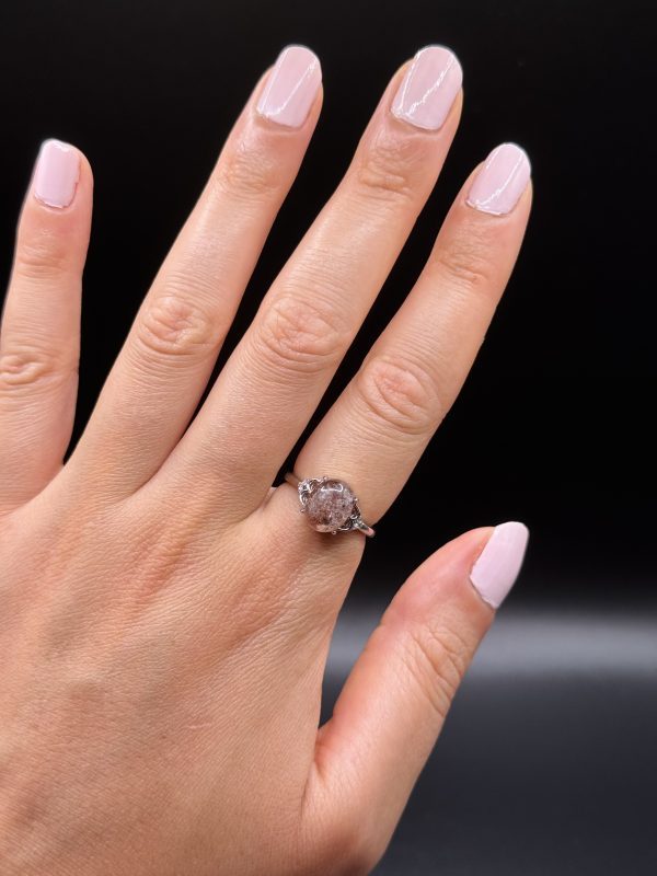 Bague Quartz Lodolite ajustable