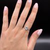 Bague ajustable en topaze bleue argent s925