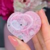 Cœur en Rhodonite Rose n°174, Pérou