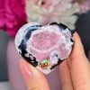 Cœur en Rhodonite Rose n°182, Pérou