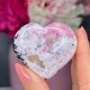 Cœur en Rhodonite Rose n°182, Pérou