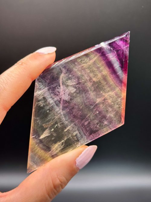 Losange en Fluorite Multicolore Candy