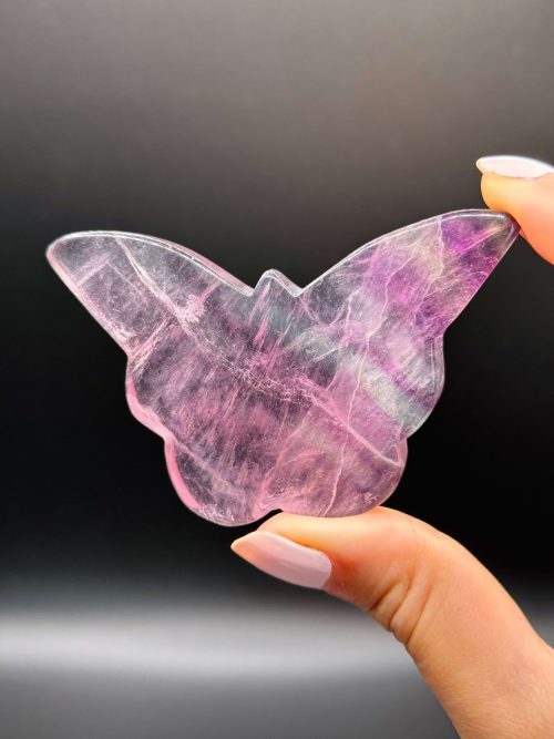 Papillon en Fluorite Multicolore Candy