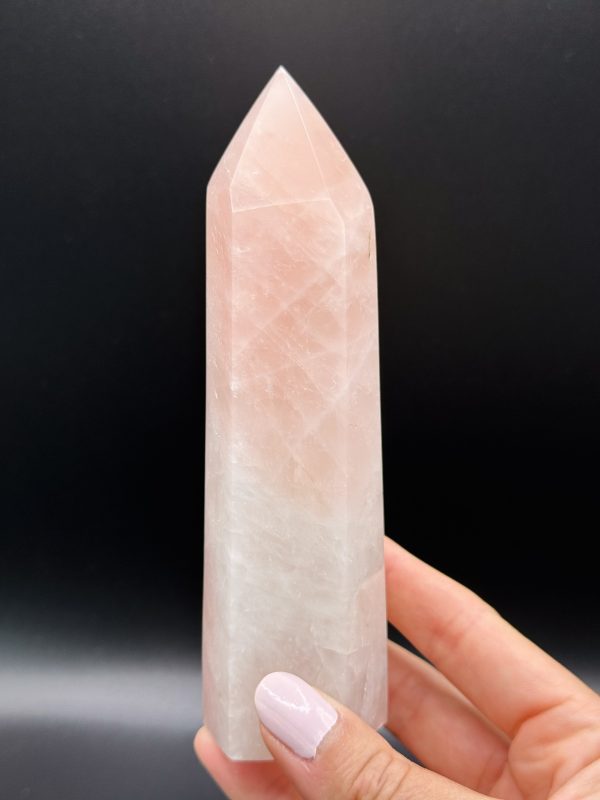 Pointe en Quartz Rose N°99, Madagascar