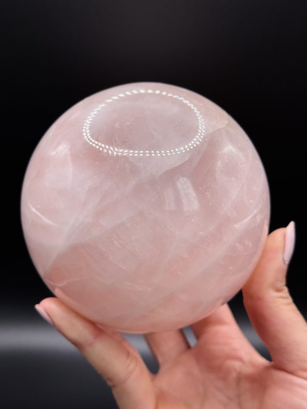 Grosse sphère en Quartz Rose N°167, Madagascar