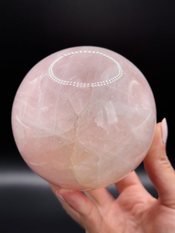 Grosse sphère en Quartz Rose N°167, Madagascar