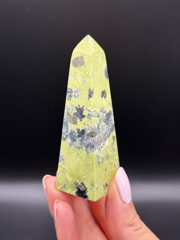 Pointe en Serpentine & Pyrite n°186, Pérou