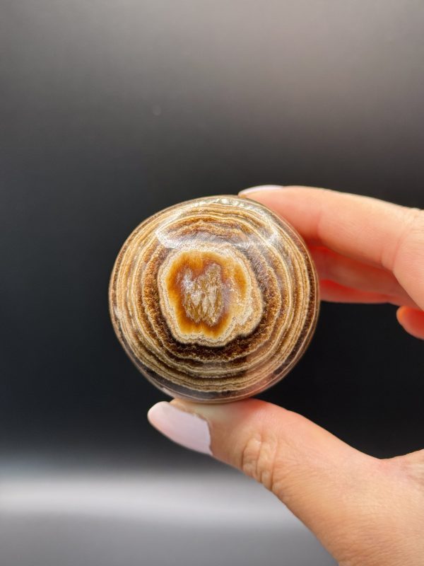 Sphère en Calcite Chocolat n°192, Maroc